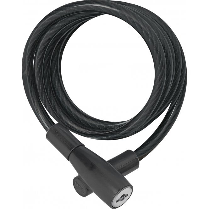 ABUS 3506K Key Coil Cable Lock -120cm in Black