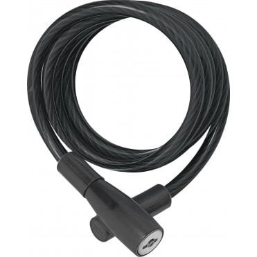 ABUS 3506K Key Coil Cable Lock -120cm in Black
