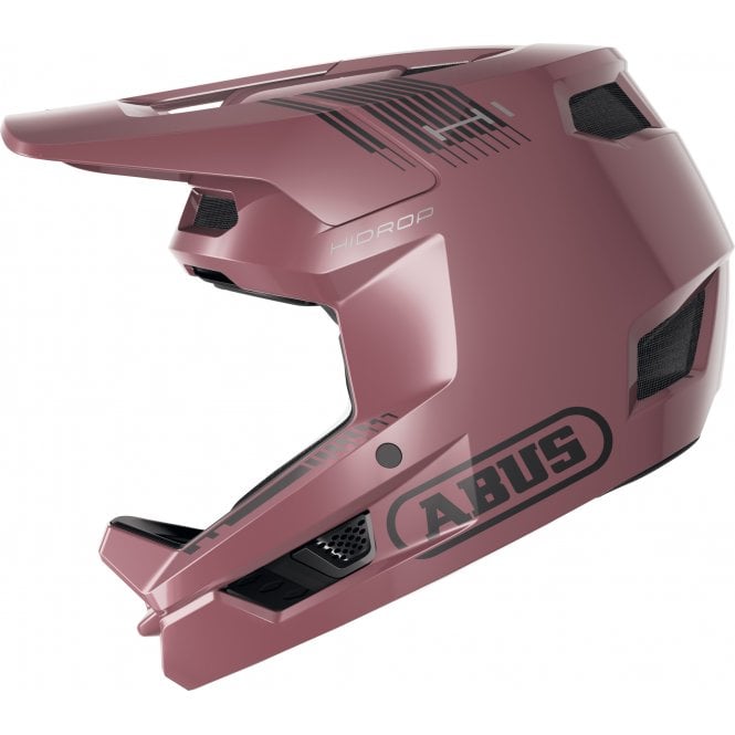 ABUS HiDrop MTB Full Face Helmet in Blush Red