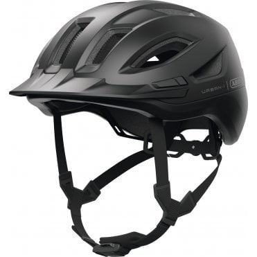 ABUS Urban I 4.0 ACE LED Helmet in Velvet Black