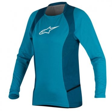 Alpinestars Stella Drop 2 LS Jersey Ocean/White