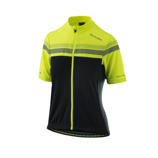 Altura Womens Nightvision SS Jersey Hi-Viz Yellow/Black