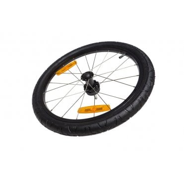 Burley 20" Push Button Wheel. Includes push button axle, tire and reflectors