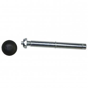 Burley replacement Push Button Axle with Nut and Dust Cap
