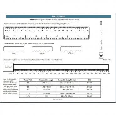 Burley Thru Axle Adaptors for Burley Trailers