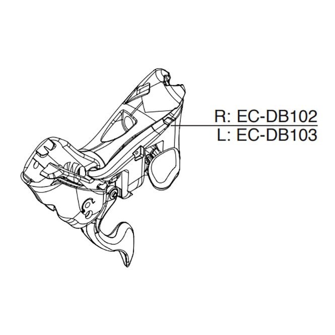 Campagnolo Record & Super Record 12-spd Ergopower Spares L/H DB (W/O 1 & MC)