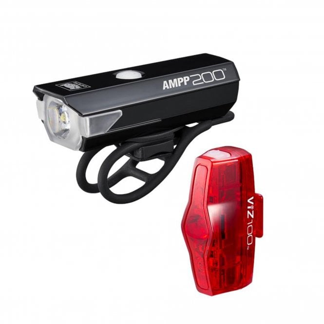 CATEYE Ampp 200 / Viz 100 Bike Light Set (USB-C)