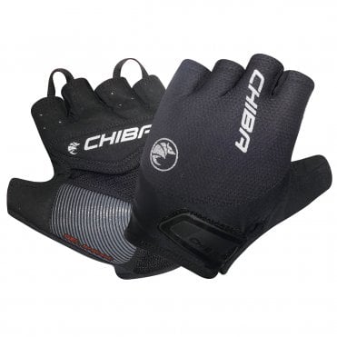 Chiba Gel Air Active Gel Cycling Mitts in Black