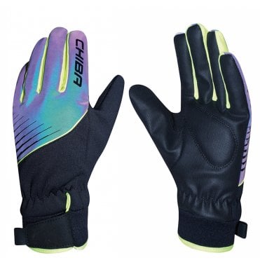 Chiba Kids Waterproof Kids-Line Glove in Rainbow/Reflective