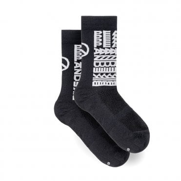 Cinelli Peace Socks - Black/White