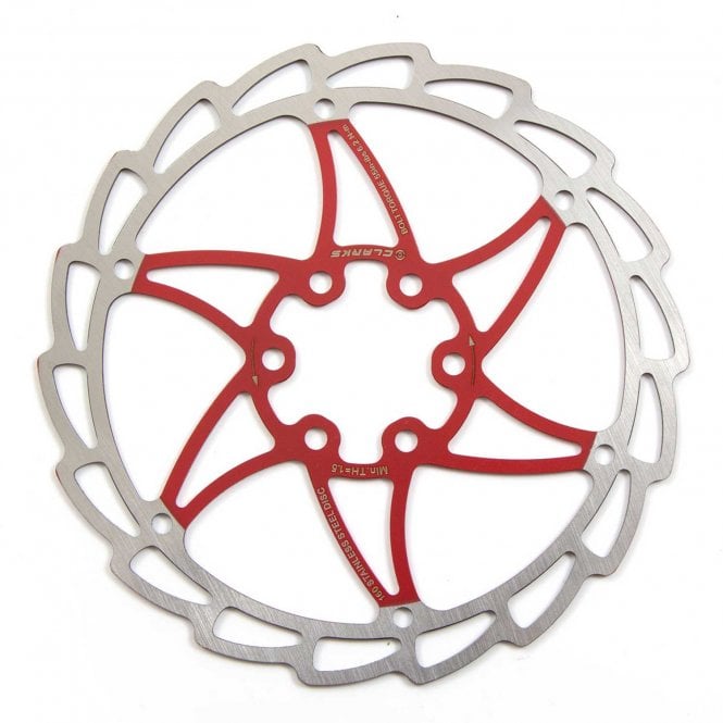 Clarks CD-06 Single Piece Rotor - 180 mm - Red
