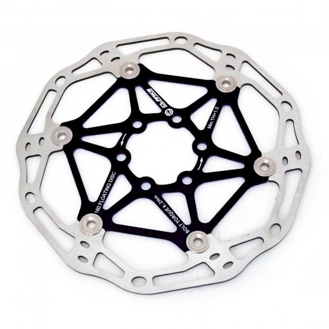 Clarks CFR-02 Floating Rotor 6 Bolt - Black