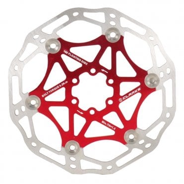 Clarks CFR-AR02 Floating Rotor 6 Bolt - 180 mm - Red