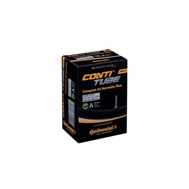 Continental Compact Tube Hermetic Plus - Schrader 40mm Valve - Black