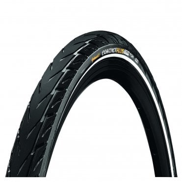 Continental Contact Plus City Reflex  - Rigid Tyre - Black/Black Reflex - 700 C
