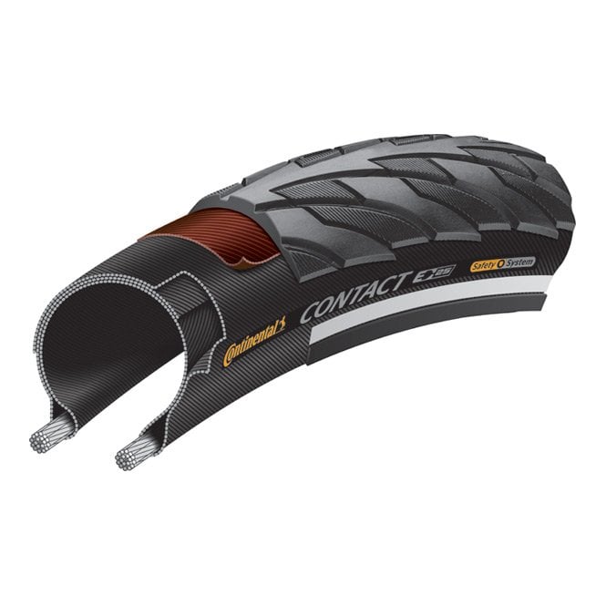 Continental Contact Reflex Wired Black Tyre - 20 x 1.4 inch