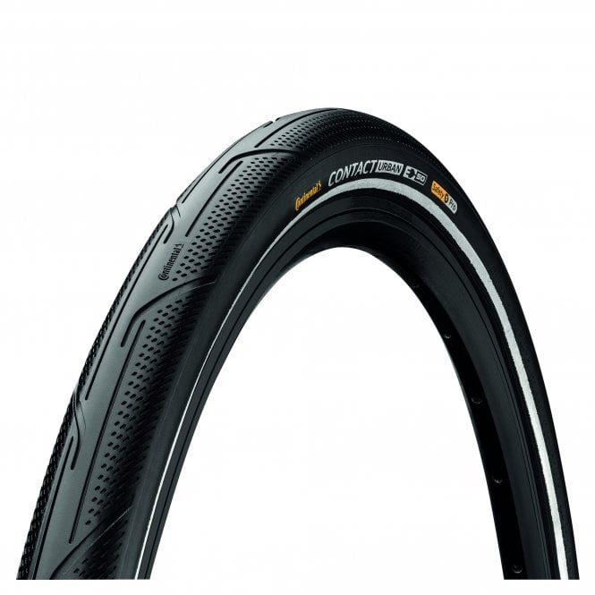 Continental Contact Urban Reflex  Puregrip Compound - Rigid Tyre - Black/Black Reflex - 26 Inch