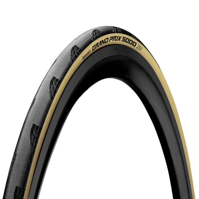 Continental Grand Prix 5000 - BlackChili Compound - Folding  Tyre - Black & Cream - 700 C