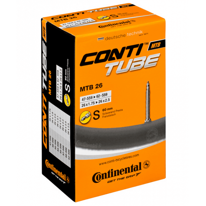 Continental MTB Inner Tube Presta valve - 26 inch
