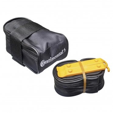 Continental Mtb Saddle Bag With Mtb 26 X 1.75x2.5 Presta 42mm Valve Tube And 2 Tyre Levers - Black