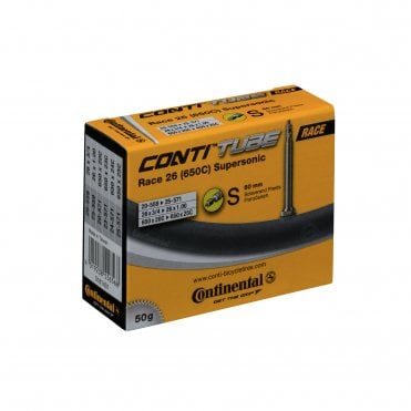 Continental Race Tube Supersonic - Presta 60mm Valve - Black - 650 C