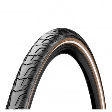 Continental Ride City Reflex  - Rigid Tyre - Black/brown Reflex - 700 C