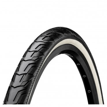 Continental Ride City Reflex  - Rigid Tyre - Black/cream Reflex - 700 C
