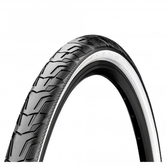 Continental Ride City Reflex  - Rigid Tyre - Black/white Reflex - 700 C
