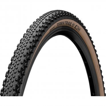 Continental Terra Trail ShieldWall Folding Tyre - Blk/Brown - 700 x 38 C
