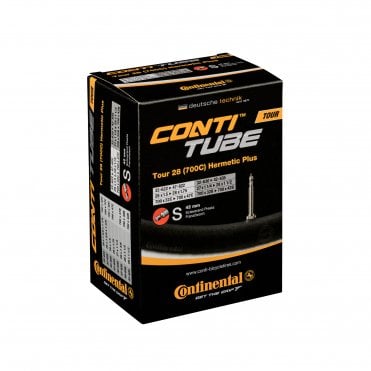 Continental Tour Tube Hermetic Plus - Presta 42mm Valve - Black - 26 Inch