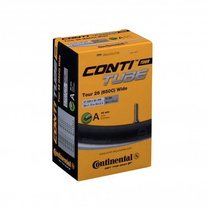 Continental Tour Tube - Schrader 40mm Valve - Black - 28 Inch