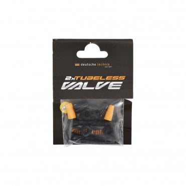 Continental Tubless Valve Set Presta (2pcs) - Black