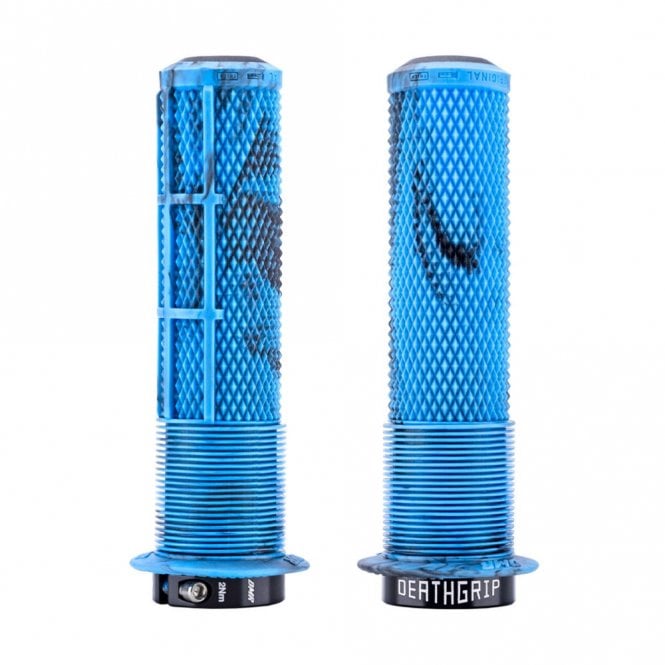 DMR DeathGrip 2 Flanged Grips - Blue marble