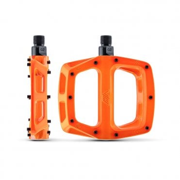 DMR V8 flat platform Pedal - Highlighter Orange
