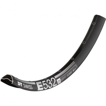 DT Swiss E 532 Sleeve-joined Disc-specific Presta-drilled Black - 27.5 Inch - 28 hole