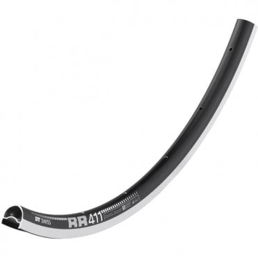DT Swiss Rear 411 SBWT Presta-drilled Black - 700 C - 20 hole
