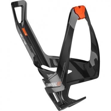 Elite Cannibal XC Bio Bottle Cage Gloss Black / Orange
