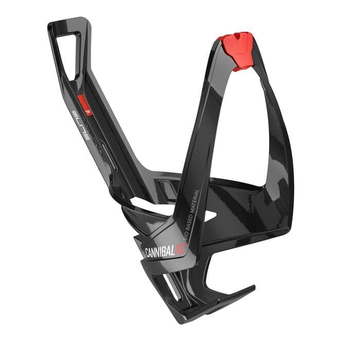 Elite Cannibal XC Bio Bottle Cage Gloss Black / Red