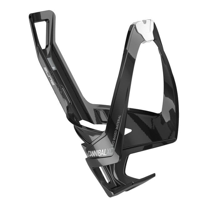 Elite Cannibal XC Bio Bottle Cage Gloss Black / White