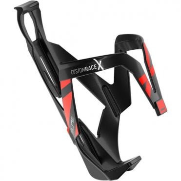 Elite Custom Race x Resin Bottle Cage - Black / Red