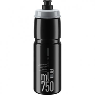 Elite Jet Biodegradable Bottle - Black With Grey Logo - 750 ml