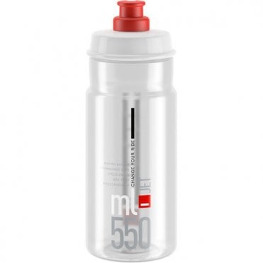 Elite Jet Biodegradable Bottle - Clear With Red Logo
