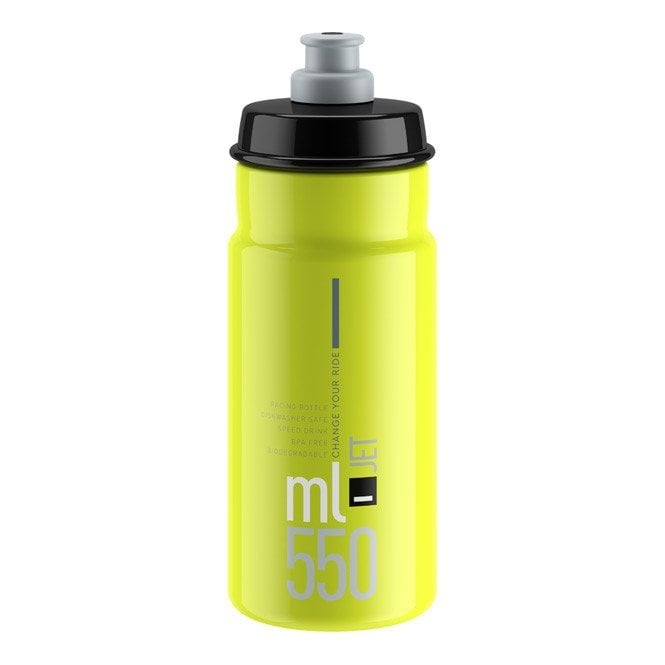 Elite Jet Biodegradable Bottle - Fluoro With Black Logo - 550 ml