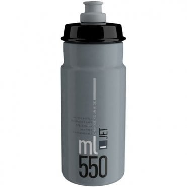 Elite Jet Biodegradable Grey / Black Logo 550 ml Bottle