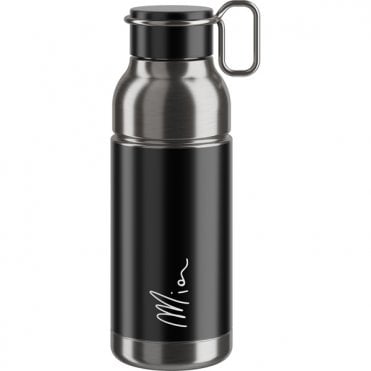 Elite Mia Stainless Steel Bottle - Black /Silver (650 ml)