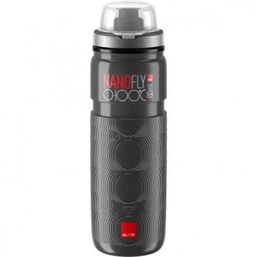 Elite Nano Fly 0-100 Bottle - With MTB Cap - Thermal 4 Hour - Black (500 ml)