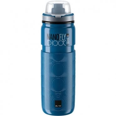 Elite Nano Fly 0-100 Bottle - With MTB Cap - Thermal 4 Hour - Blue (500 ml)