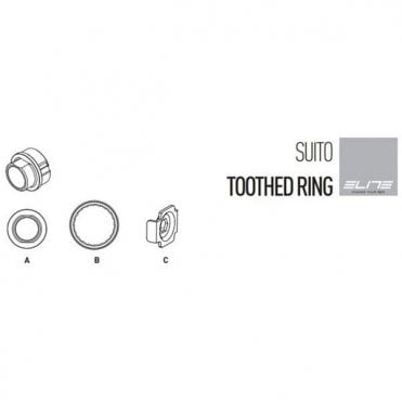 Elite Turbo Trainer Spares Toothed Ring Kit for Direct Drive Home Trainers