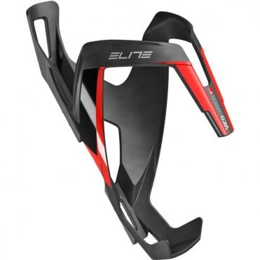 Elite Vico Carbon Bottle Cage - Matt Black / Red