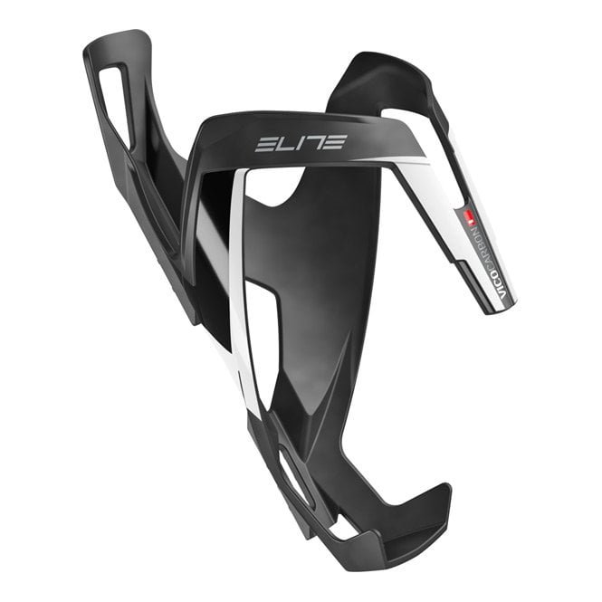 Elite Vico Carbon Bottle Cage - Matt Black / White
